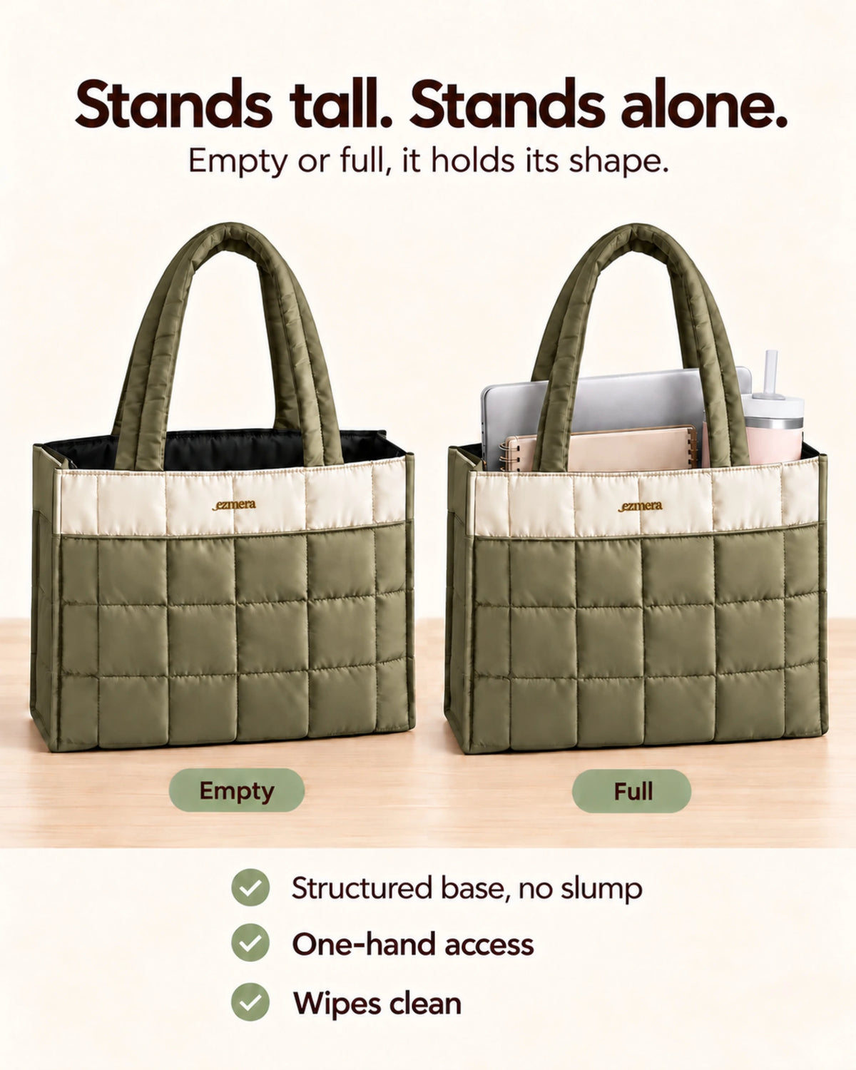 Cloud - The Structured Puffer Tote