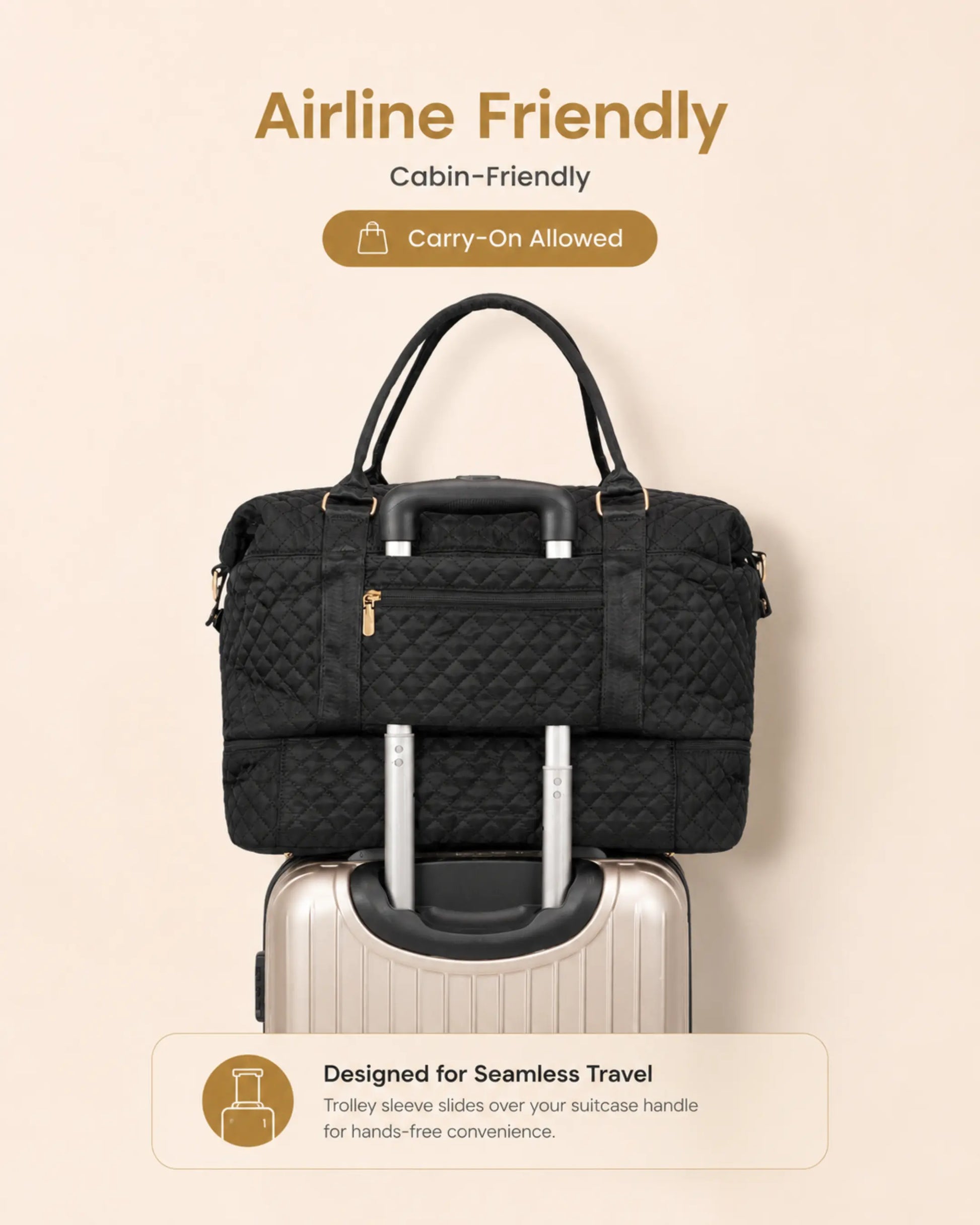 Sienna - The Quilted Travel Duffle